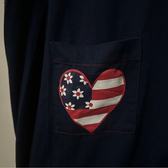 Vintage Fashion Bug Navy Blue Patriotic Sleeveless Dress Womens Plus Size 26/28W - Picture 6 of 16